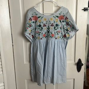 Zara Trafaluc collection embroidered romper